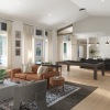 lounge area with modern decor and ample seating